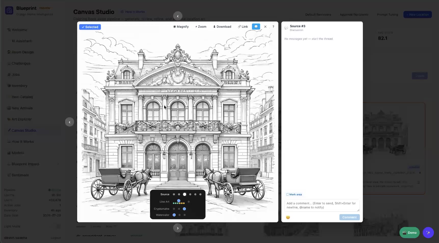 Review lightbox